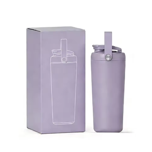 Ensemble de bouteilles shaker pour protéines sportives de 750 ml, shaker à double paroi <span class=keywords><strong>en</strong></span> Tritan, récipient à protéines <span class=keywords><strong>en</strong></span> acier inoxydable 304 et cuillère, ensemble de fitness - Product Image 5