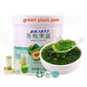 Wholesales Milk Tea Shop Ingredients Fruit Green Plum Jam For Smoothies