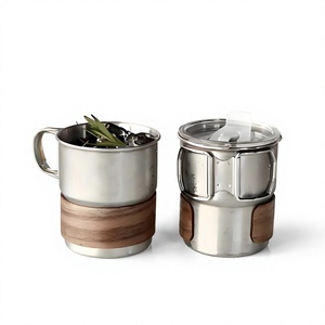 Tazza Termica Sottovuoto in Acciaio Inossidabile 304 per <span class=keywords><strong>Caffè</strong></span>/Birra/Acqua con Cannuccia, Stile Americano, per Campeggio Esterno, Portatile con Coperchio Pieghevole - Vendita Calda - Product Image 1