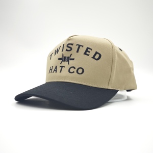 Gorra de Béisbol de Cinco Paneles en Dos Tonos, Directo de Fábrica, Logotipo Bordado Personalizado, MOQ Bajo, OEM, Venta Global, Tendencia Popular - Product Image 5