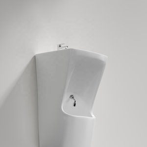 Nouveau style lavabo carré en céramique pour Wudu, petit lavabo sur pied carré, lavabo à une seule trouée pour robinet, station de lavage Wudu pratique - Product Image 4