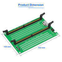 La carte de détection de mémoire de bureau DDR5 U-DIMM/R-DIMM convient au diagnostic des défauts de performance de la RAM DDR5 dans les ordinateurs de bureau