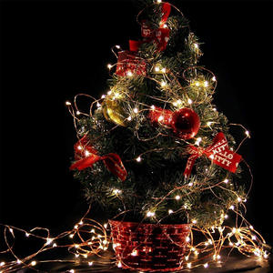 Luces decorativas para árbol de Navidad, Bombilla F5, 10m de largo, hadas, paisaje, iluminación de calle, cadena pequeña, cortina de luz blanca cálida - Product Image 6