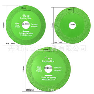 Disco de corte de vidrio de 115x22,23x1,7 mm con diamante para pulir y cortar vidrio, jade y cristal - Product Image 1