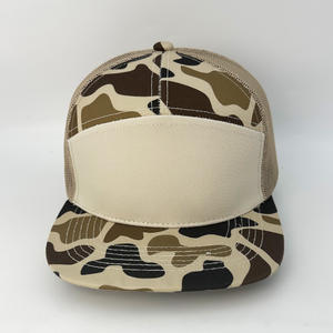 قبعة رجالية قابلة للتعديل بتصميم شبكي على شكل حيوانات، قبعة أب بـ 7 ألواح من القطن، قبعات ريتشاردسون 168 سناب باك، قبعات تراكر مخصصة بنمط التمويه - Product Image 2