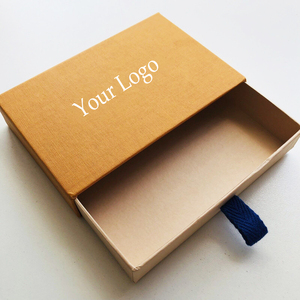 Custom Logo Recycled <b>Square</b> Rigid Paper Sliding Drawer Sleeve Box Luxury Cardboard Gift Packaging Box - Product Image 1