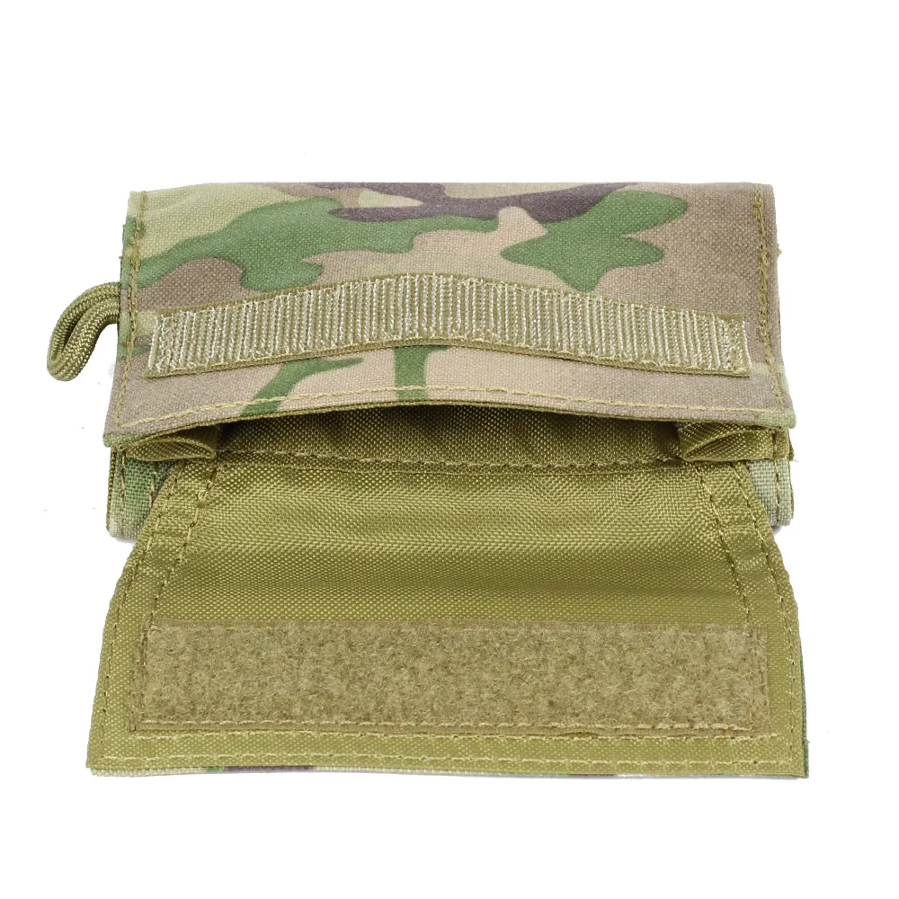 Outdoor tactical Camouflage small bag Multifunctional nylon waterproof mini wallet Men's card sundry triple fold bag