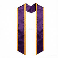 Étole de graduation en gros avec bordure de différentes couleurs