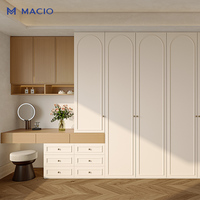 MACIO Armoires et placards modernes en bois de style français, armoire sur mesure pour vêtements avec rangement, ensemble de chambre à coucher, mobilier de villa, vente en gros