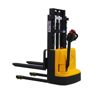 Walkie Electric Stacker Truck Walkie Full Electric Pallet Stacker agv Forklift 1.5 ton