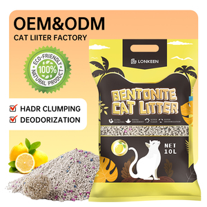 Arena para Gatos de Arcilla Bentonita Natural Ecológica No Tóxica de 1 mm-3,5 mm, 10 L, Libre de Polvo con Aroma a Frutas - Product Image 1