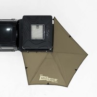 Auvent rigide 270° monocouche quatre saisons, montage rapide, léger, protection UV, imperméable, Oxford, 3-4 personnes avec éclairage