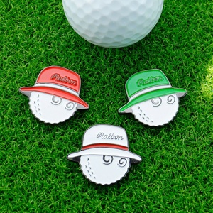 Manufacturer Custom Golf Ball Marker <b>Hat</b> Clip Creative Club Shape Magnetic Cap Clip Paint - Product Image 2