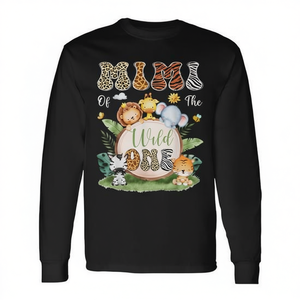 T-shirt à manches longues Mimi Of The Wild One pour le 1er anniversaire, thème Safari Jungle - Product Image 2