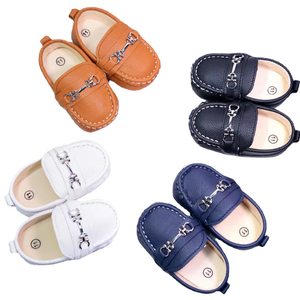 Pu Baby Bean Shoes 0-1 años de edad estilo inglés niños pequeños <span class=keywords><strong>zapatos</strong></span> de cuero niñas primavera y otoño <span class=keywords><strong>zapatos</strong></span> para caminar - Product Image 1