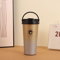Tasse à café isotherme portable en acier inoxydable 304 de style américain, 500 ml, cadeau d'affaires pratique, personnalisation, 6-12 heures