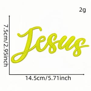 Fer sur patchs religieux jésus prier dieu amour croire patchs de broderie pour uniforme camionneur chapeau vestes <span class=keywords><strong>jean</strong></span> sac à dos bricolage - Product Image 5