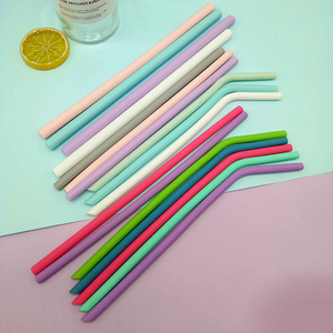 Muestra gratuita de pajita de silicona plegable, respetuosa con el medio ambiente y de grado alimenticio, apta para beber en niños - Product Image 3