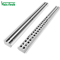 Diffuseur à fente linéaire caché HVAC pour panneau de gypse Diffuseur d'air linéaire Couvercle de climatiseur en aluminium