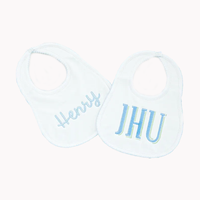 Ensemble de vêtements pour bébé fille en coton 100% avec bavoir et tissu à rotules monogrammes en gros