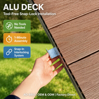 Plancher surélevé modulaire WPC à hauteur réglable et équilibré pour jardins, piscines, parcs et scènes de mariage.