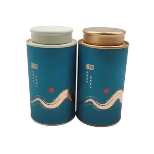 50 gram 100 gram 200 gram tea coffee beans paper tubes packaging eco friendly paper card canister