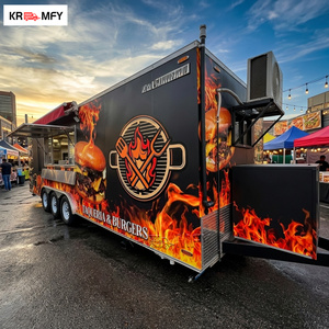 USA OEM ODM <b>Towable</b> Food Trailer Ice Cream Machine Fiberglass/Aluminum Construction Customized Design for Snack Food Fast Food - Product Image 1