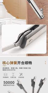 Amortiguador de puerta neumático hidráulico de apertura ascendente para puertas de armario tipo tatami, para hoteles, apartamentos y salas de estar - Product Image 3