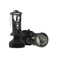 Projecteur super lumineux Y6 16000Lm Mini lumière de voiture LED H4, lentille LED H4 360 degrés Canbus sans ventilateur Phare LED H4 pour éclairage automobile