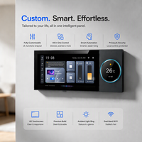 Panneau de commande intelligent pour la maison Premium F6-1 6 pouces IPS Android avec écran tactile, affichage Tuya Zigbee, interrupteur d'éclairage 2 voies, contrôle par application