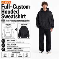 Hoodie déchiré personnalisé, délavé à l'acide, coupe oversize, grammage lourd, gris anthracite, effet usé, épaules tombantes, poche kangourou, style streetwear