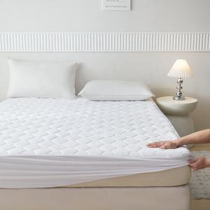 Hot Sale <span class=keywords><strong>Hotel</strong></span> Plain Color Hypo allergene Matratzen auflage Wasserdichter Matratzen schoner - Product Image 1