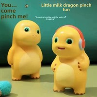 Jouet à presser en PU souple, dragon de dessin animé, mini anti-stress, pour les boutiques de cadeaux et les grossistes en jouets, à partir de 8 ans, unisexe
