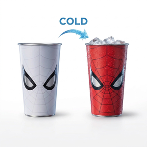 Vaso Personalizado con Logotipo, Color Rojo Animal que Cambia <span class=keywords><strong>de</strong></span> Color |   Vaso Frío Reactivos al Frío - Product Image 1