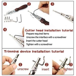 M090 vendita calda di articoli in pelle fatti a mano rettifica/punzonatura/cucito/taglio set di strumenti di lavoro <span class=keywords><strong>artigianale</strong></span> in pelle - Product Image 5