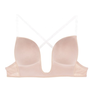 <span class=keywords><strong>Push</strong></span> <span class=keywords><strong>up</strong></span> cinturino trasparente a forma di U reggiseno senza schienale del corpo biancheria intima per le donne del partito - Product Image 6