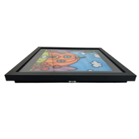 Cadre photo artistique pour enfants, boîte de rangement murale écologique pour peintures avec cadre en bois remplaçable