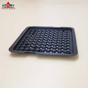 Bandeja PS antiestática negra personalizada para componentes electrónicos Fábrica auditada ISO del proceso de blíster de Shenzhen - Product Image 2