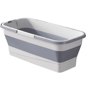 Nan Kong Jie Li Jing Foldable Mop <b>Bucket</b> Rectangular 80% New <b>Plastic</b> Single Drainer For Car Wash Floor Scrubbing - Product Image 1