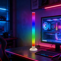Barras de Luz RGBIC para Juegos, Sincronización con Música, Barra de Luz Ambiental LED con Control por Voz y Aplicación para Configuración de Escritorio de PC para Juegos