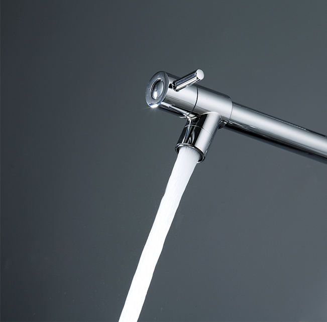 Pipe Style 304 Stainless Steel Brushed Kitchen Water Tap