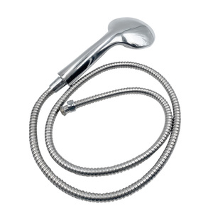 Set soffione doccia con tubo flessibile e asta, tubo da 1,5 metri, diametro 14 mm, universale, ad alta pressione, cromato - Product Image 4