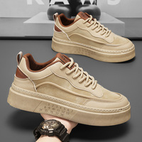 Chaussures de course confortables et tendance pour hommes avec un design de niche personnalisé, semelle souple respirante et style rond