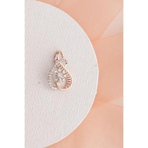 Pendentif Solitaire en Or Jaune Plaqué Rhodium avec Diamant Moissanite VVS Luxueux et Tendance, Sertissage Griffe, pour Fiançailles Femme - Product Image 2