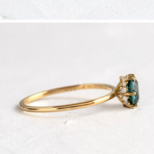 Nouvelle mode <span class=keywords><strong>saphir</strong></span> Touchpoint diamant femmes promesse mariage éternel 925 argent Sterling Premium bijoux <span class=keywords><strong>bague</strong></span> - Product Image 3