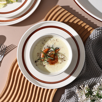 Veweet — service de table en céramique de style Western, 16 pièces, plats et assiettes de restaurant, porcelaine, pour 6 personnes, vente en gros