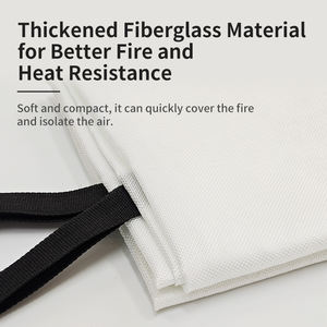 Couverture de protection incendie de qualité industrielle 1.2*1.2m résistante à la chaleur et au feu - Product Image 4