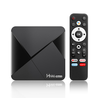 HS86 MINI 14 Quad-Core 32bit Cortex-A53 RK3518 Dukungan 4K BT5.4 Smart Android TV Box
