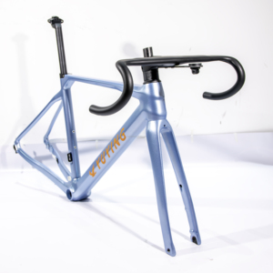 Giá Rẻ T700 700C Xe Đạp Frameset Sợi Carbon Đường Xe Đạp Khung Với Đĩa Phanh Thru Trục 100/142Mm Carbon Ngã Ba 12 Tốc Độ Đường Xe Đạp - Product Image 5