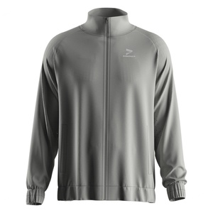 Survêtement actif en nylon perforé au laser avec ventilation dorsale et aux coudes, coupe-vent léger et respirant pour l'entraînement en extérieur - Product Image 1